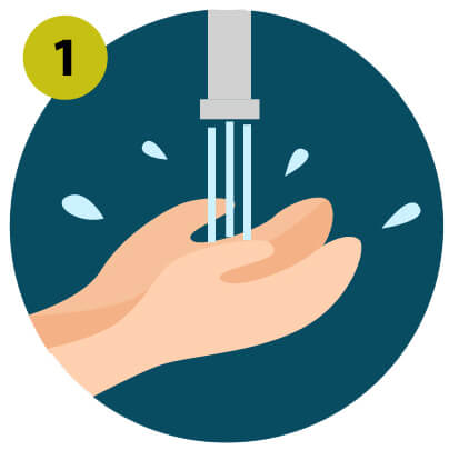 Safely wash your hands before touching Contact lens