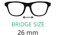 Miu Miu 13NS sunglass Bridge size