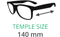 Tom Ford 371 Sunglass Temple Size