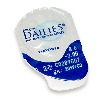 Focus Dailies contact lens Blister