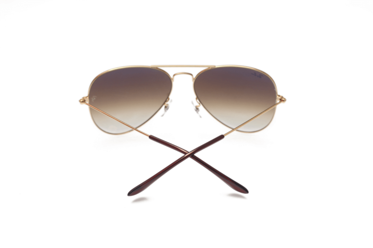Ray-Ban Aviator Golden with Red Polarized Lens