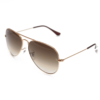 Ray-Ban Aviator Golden with Red Polarized Lens